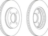 Disc frana FORD FIESTA IV JA JB FERODO DDF1072