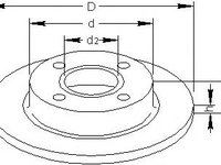 Disc frana FORD FIESTA Mk III (GFJ), FORD FIESTA Mk IV (JA_, JB_), FORD COURIER caroserie (J5_, J3_) - TOPRAN 301 413