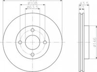 Disc frana FORD FIESTA V JH JD TEXTAR 92096203