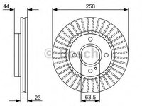 Disc frana FORD FIESTA VI, FORD AUSTRALIA FIESTA hatchback (WS), FORD FIESTA Van - BOSCH 0 986 479 566