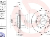 Disc frana FORD FIESTA VI, KA+ III 1.0-1.6 d 06.08-