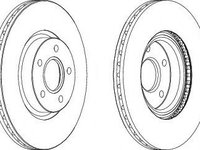 Disc frana FORD FOCUS C-MAX (2003 - 2007) FERODO DDF1225