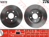 Disc frana FORD FOCUS C-MAX (2003 - 2007) QWP WBD345