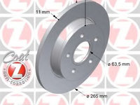 Disc frana FORD FOCUS C-MAX (2003 - 2007) ZIMMERMANN 250.1355.20