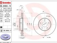 Disc frana FORD FOCUS C-MAX BREMBO 09946411