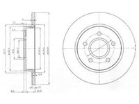 Disc frana FORD FOCUS C-MAX DELPHI BG3896