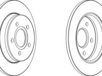 Disc frana FORD FOCUS C-MAX, FORD FOCUS II (DA_), FORD FOCUS II Station Wagon (DA_) - FERODO DDF1226