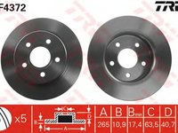 Disc frana FORD FOCUS C-MAX TRW DF4372