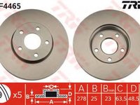 Disc frana FORD FOCUS C-MAX TRW DF4465