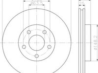 Disc frana FORD FOCUS C-MAX, VOLVO S40 II limuzina (MS), VOLVO V50 combi (MW) - TEXTAR 92141203