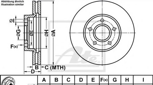 Disc frana FORD FOCUS C-MAX, VOLVO S40 II lim