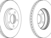 Disc frana FORD FOCUS C-MAX, VOLVO S40 II limuzina (MS), VOLVO V50 combi (MW) - FERODO DDF1222