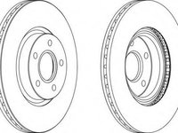 Disc frana FORD FOCUS C-MAX, VOLVO S40 II limuzina (MS), VOLVO V50 combi (MW) - WAGNER WGR1225-1