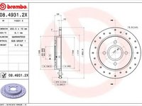 Disc frana FORD FOCUS Combi (DNW) (1999 - 2007) BREMBO 08.4931.2X piesa NOUA