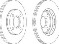 Disc frana FORD FOCUS (DAW, DBW) (1998 - 2007) FERODO DDF1072