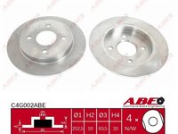 Disc frana FORD FOCUS DAW DBW Producator ABE C4G002ABE