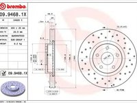 Disc frana FORD FOCUS II Cabriolet BREMBO 0994681X