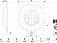 Disc frana FORD FOCUS II DA BOSCH 0 986 479 173