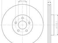 Disc frana FORD FOCUS II (DA_), FORD FOCUS III, FORD FOCUS III Turnier - HELLA PAGID 8DD 355 120-361