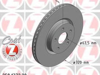 Disc frana FORD FOCUS III (2010 - 2016) ZIMMERMANN 250.1372.20