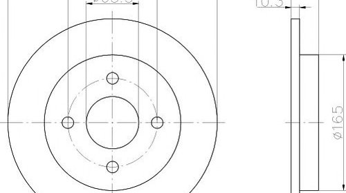 Disc frana FORD FOCUS limuzina (DFW) - OEM - 