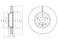 Disc frana FORD GALAXY WA6 DELPHI BG4094