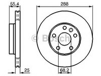 Disc frana FORD GALAXY (WGR) (1995 - 2006) BOSCH 0 986 479 B57 piesa NOUA