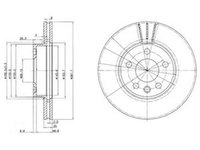 Disc frana FORD GALAXY WGR DELPHI BG3025