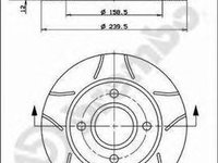 Disc frana FORD KA RB BREMBO 08.6903.75