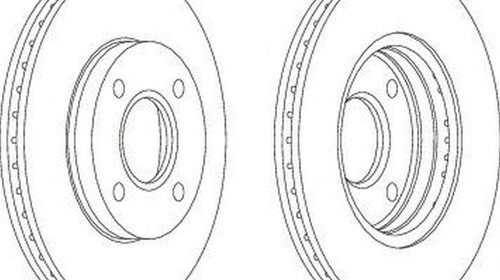 Disc frana FORD KA RB FERODO DDF1072