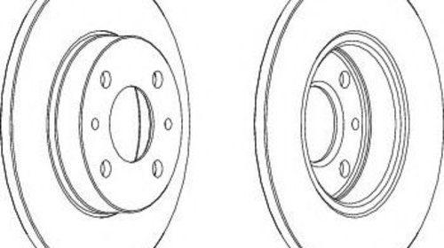 Disc frana FORD KA (RU8) (2008 - 2016) FERODO