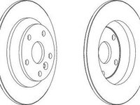 Disc frana FORD KUGA I (2008 - 2016) FERODO DDF1616C piesa NOUA