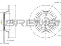 Disc frana FORD KUGA I BREMSI DBB616S