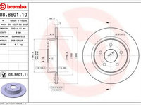 Disc frana FORD KUGA II Van (2012 - 2016) BREMBO 08.B601.11