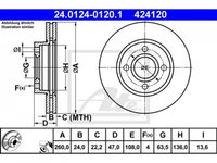 Disc frana Ford MONDEO combi (BNP) 1993-1996 #2 05645