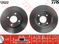 Disc frana FORD MONDEO   (GBP) (1993 - 1996) QWP WBD120