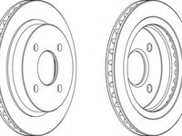 Disc frana FORD MONDEO (GBP), FORD MONDEO combi (BNP), FORD SCORPIO Mk II (GFR, GGR) - FERODO DDF479