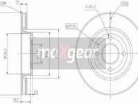 Disc frana FORD MONDEO I (GBP) Hatchback, 02.1993 - 08.1996 Maxgear 19-1001