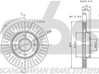 Disc frana FORD MONDEO I GBP SBS 1815202533