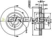 Disc frana FORD MONDEO II BAP BREMSI DBA364V