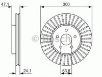 Disc frana FORD MONDEO III B5Y BOSCH 0986479899