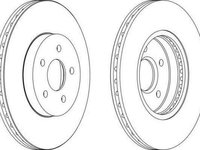 Disc frana FORD MONDEO III limuzina B4Y FERODO DDF1125