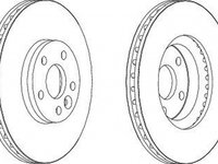 Disc frana FORD MONDEO IV limuzina BA7 FERODO DDF1567