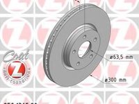 Disc frana FORD MONDEO IV limuzina (BA7), FORD MONDEO IV (BA7), FORD MONDEO IV Turnier (BA7) - ZIMMERMANN 250.1365.20