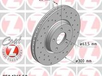 Disc frana FORD MONDEO IV limuzina (BA7), FORD MONDEO IV (BA7), FORD MONDEO IV Turnier (BA7) - ZIMMERMANN 250.1365.52