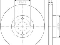 Disc frana FORD MONDEO IV limuzina (BA7) - OEM - MAXGEAR: 19-3561 - W02755210 - LIVRARE DIN STOC in 24 ore!!!