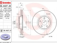 Disc frana FORD MONDEO IV Turnier (BA7) (2007 - 2020) BREMBO 09.A427.21