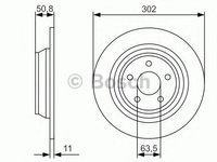 Disc frana FORD MONDEO V hatchback (2014 - 2020) BOSCH 0 986 479 D37