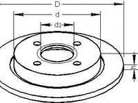 Disc frana FORD SCORPIO Mk II (GFR, GGR), FORD FOCUS (DAW, DBW), FORD FOCUS Clipper (DNW) - TOPRAN 300 293