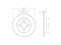 Disc frana Ford SIERRA (GBG, GB4) 1987-1993 #2 08493120